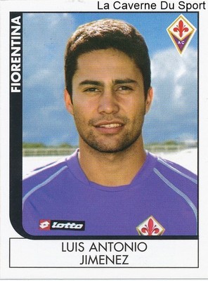 LUIS ANTONIO JIMENEZ CHILE FIORENTINA RARE UPDATE STICKER CALCIATORI 2006 PANINI