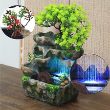 Fontana da camera in pietra cascate e illuminazione LED tavolo fontana fontana da giardino