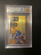 Justin Herbert panini Elements Metal Gold Auto RC Beckett 9 Auto 10