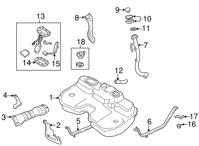1993-1998 Genuine Subaru Impreza Upper Fuel Tank Filler Pipe 42066FA030 - Image 4 of 4