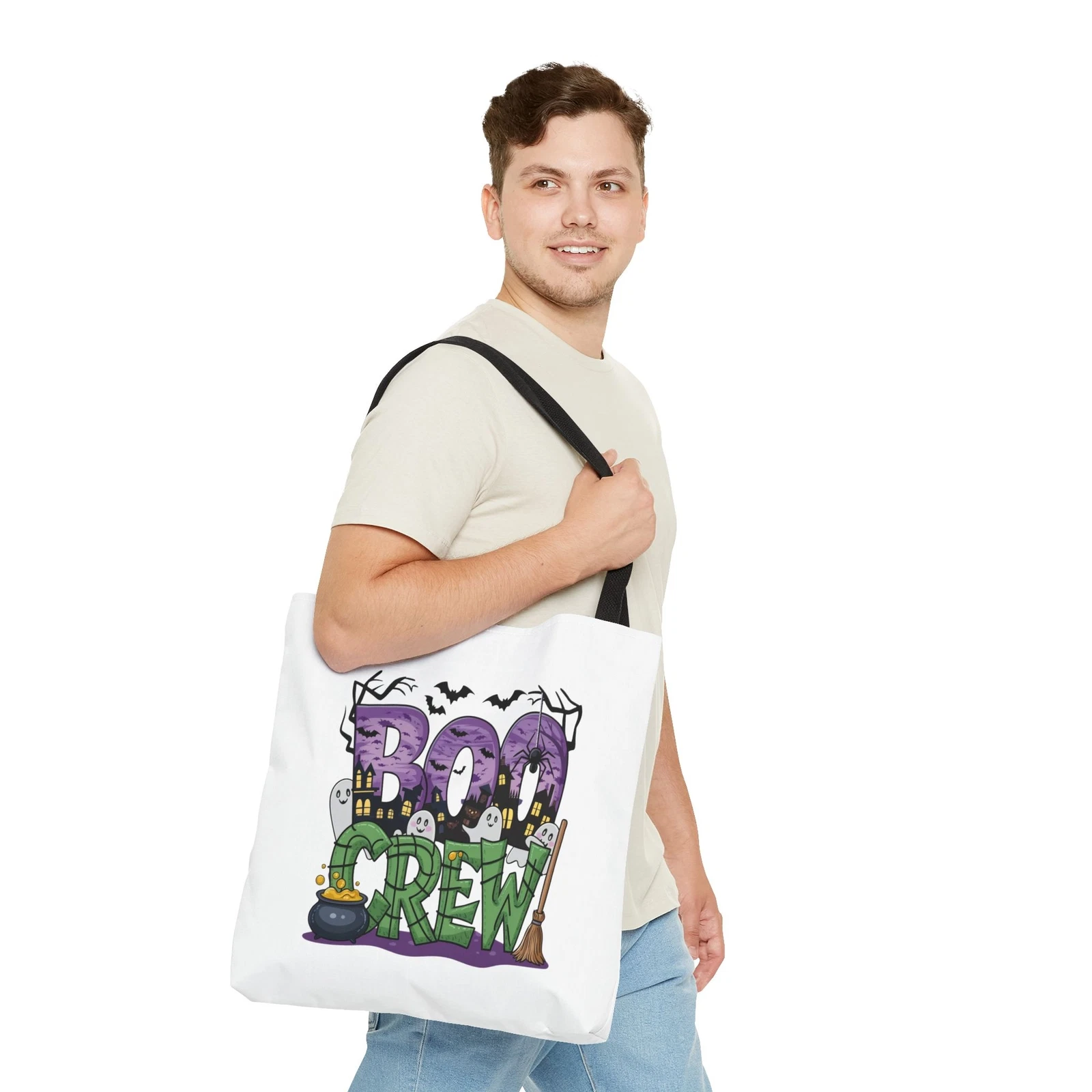 Boo Crew Halloween Tote Bag (AOP)
