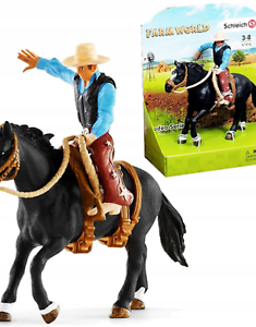 Schleich Farm World Rodeo Series BRONCO Buster Cowboy 41416 Horse