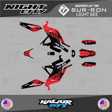 Graphics Kit for Surron Light Bee (All Years)  Night-city Series - red