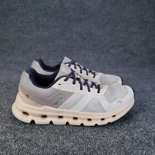 On Cloud Cloudrunner Shoes Size 8 Gray White Light Pink Running Sneakers