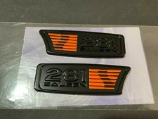 S281 Of Saleen 281 Parts Emblem New Never Installed Gloss Black Orang -1pair
