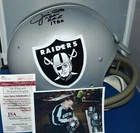 JIM OTTO SIGNED 2 BAR CUSTOM MASK FULL SIZE TK HELMET OAKLAND RAIDERS HOF 80 JSA