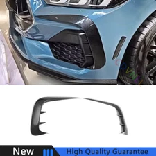 For Ford Mustang 2024 Carbon Fiber Front Bumper Lip Diffuser Fins Splitter Trim