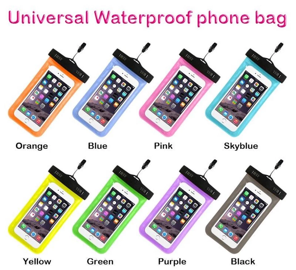 FUNDA IMPERMEABLE 6" TARJETA DE CRÉDITO PASAPORTE PARA Samsung Galaxy S7 S8+ Note LG Foto 4 de 4