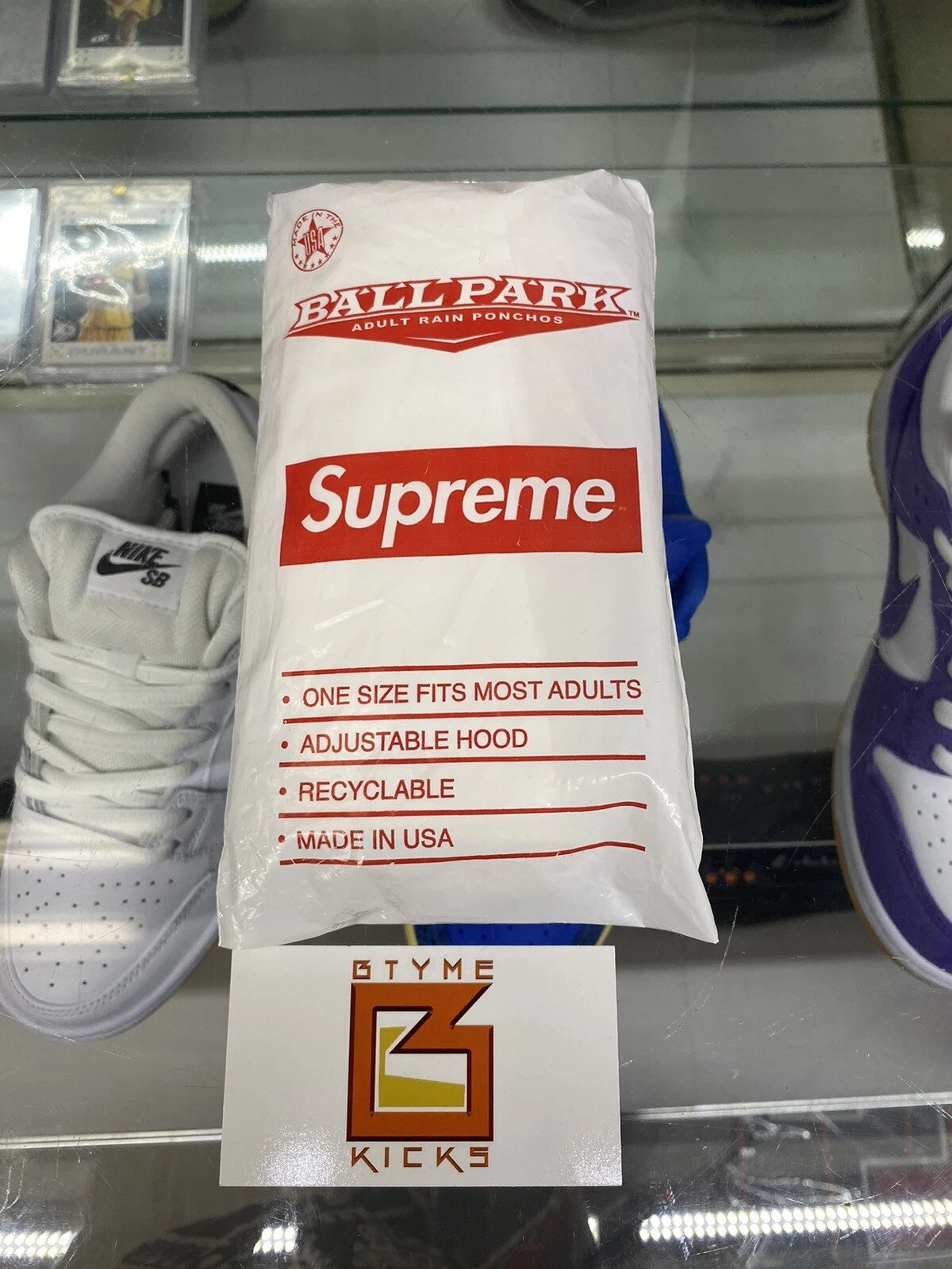 Supreme Rain Poncho BOITE BALLPARK LOGO SS20 NEUF SAC SCELLÉ boîte logo bogo OS