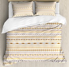 Image of Aztec Duvet Cover Set Geometrical Continuous Art