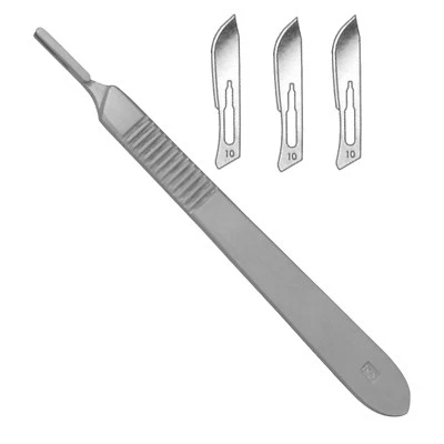 A1 Skalpell-Klingen Skalpellkingen 3x Nr10-Halter Nr.3
