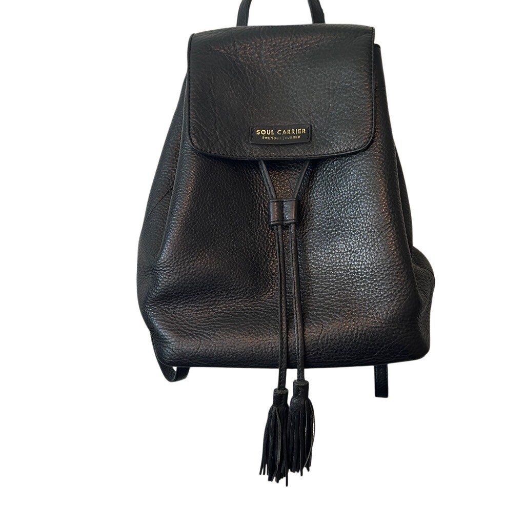 Soul Carrier Designer Backpack Travel Thick Pebble Leather Shoulder Bag Purse