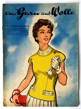 Vintage German NEEDLEWORK Magazine AUS GARN und WOLLE with Pattern