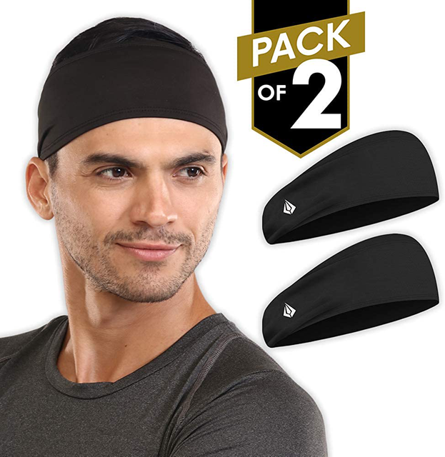 Mens Headband Sports Workout Sweat Head Bands Athletic Sweatbands