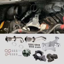 For 99.5-03 7.3 Powerstroke Non Ebpv Upgrade 55 Wheel Pedestal Kit Up Pipes