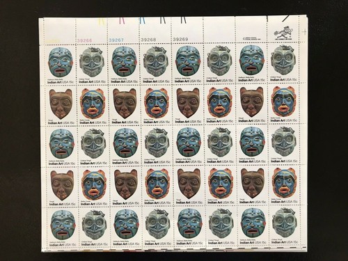 335 US MINT STAMPS 11 SHEETS (6 PARTIAL) SEE IMAGES! LARGE COLLECTION! - Picture 6 of 9