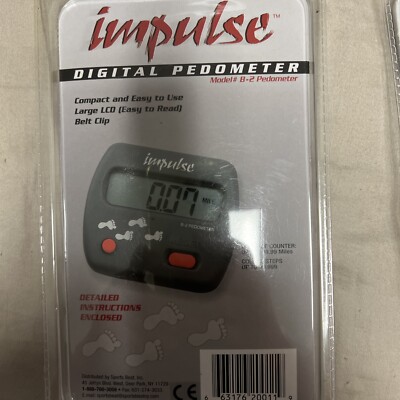 IMPULSE B-1 STEP COUNTER NEW Old Stock Sealed Pack see pictures