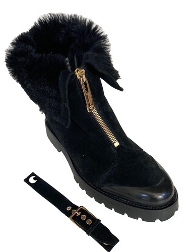 Lands End 487501 Mens Expedition Suede Snow Boot Mid Calf Dark Caramel Brown 10D Lands End 487501 Mens Expedition Suede Snow Boot Mid Calf  main image 2