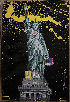 Original Vintage Poster Vintage mr. brainwash Statue of Liberty