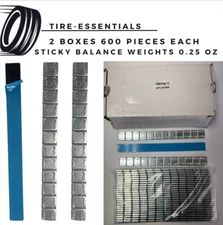 Tire / Wheel Balance Sticky Weights 1/4 (0.25 OZ each) Twin Pack 1200PCS