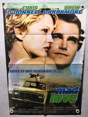 1995 Mad Love Original 1SH Movie Poster 27 x 41 Drew Barrymore