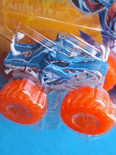 Rhinomite 🔥 1:64 Hot wheels Monster Trucks truck rhinoceros Power Smashers - Picture 2 of 2