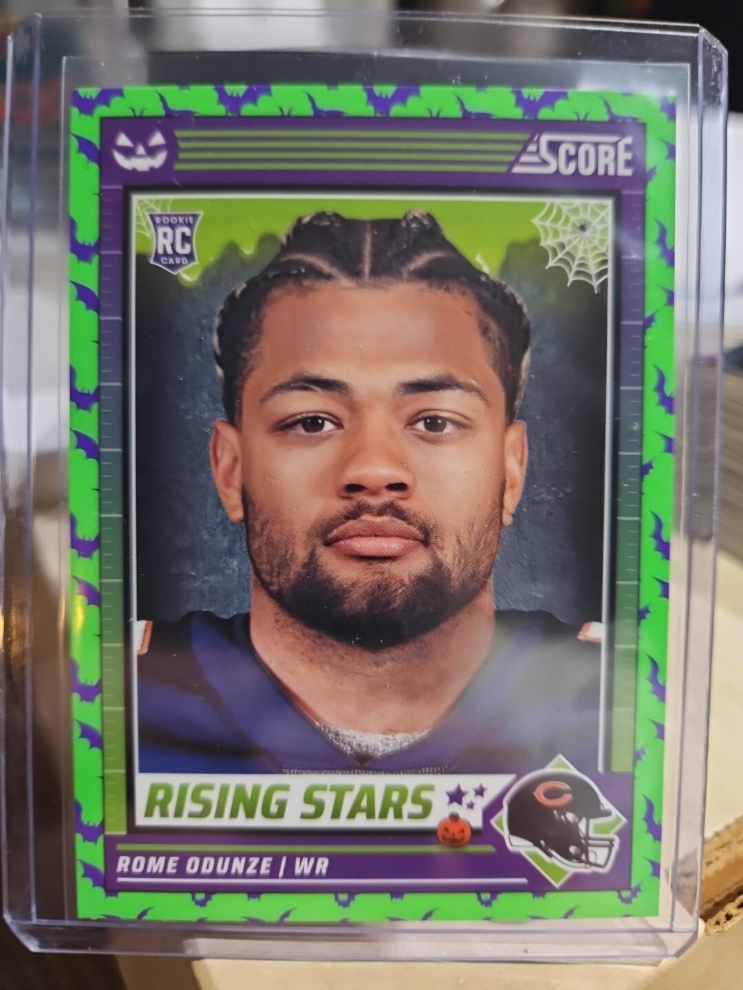 2024 Score-A-Treat Rising Stars Green Bats Rome Odunze Rookie Card