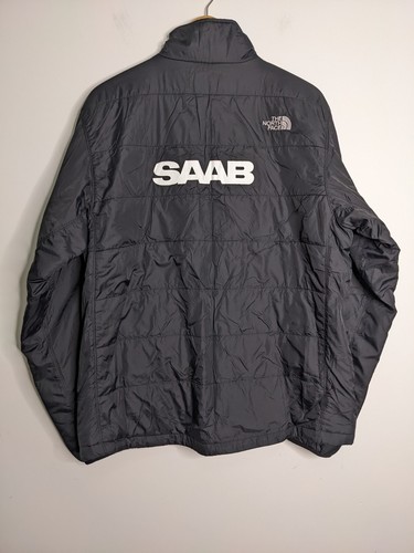 The North Face Full Zip Puffer Jacket Mens L Large Black SAAB Primaloft - Picture 12 of 18