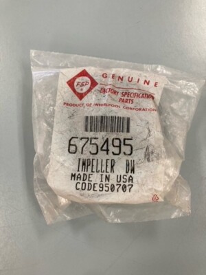 FSP 675495 Dishwasher Impeller - Replaced by 675806 | eBay