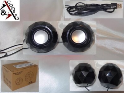 600W Speaker Boxen Mini Lautsprecher USB PC Laptop MP3 MP4 Portable Schwarz #MU
