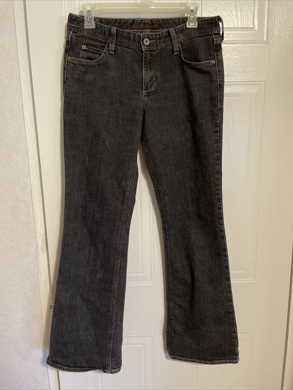Eddie Bauer Jeans Womens Size 6R Classic Boot Mid-Rise Blue Denim Specially Dyed