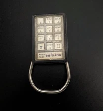 Vintage Telecom Plus Keypad Keychain Push Button Telephone Design