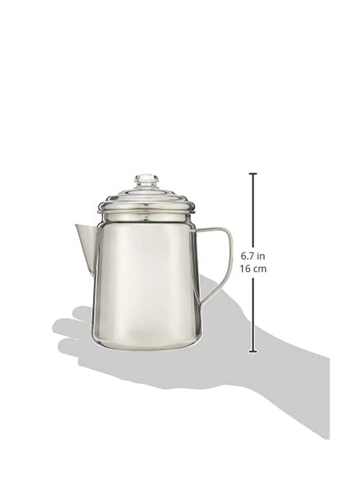 Coleman Percolador de Café de Acero Inoxidable, Capacidad 12 Tazas Duradero... Envío Rápido Foto 4 de 4