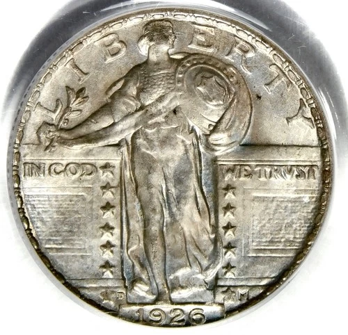 🗽💿🇺🇸🦅🥰PCGS MS65 1926 D STANDING LIBERTY QUARTER