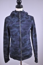 Lululemon Scuba Full-Zip Hoodie Deep Coal Camo Women's 10
