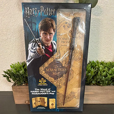 The Noble Collection Harry Potter Wand  Marauder  s Map Gift Set Brown