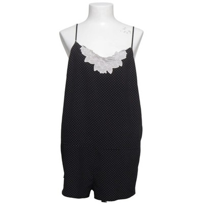 Lindex, Jumpsuit, Größe: S, Schwarz/Weiß, Elasthan/Polyester, Gepunktet #etq
