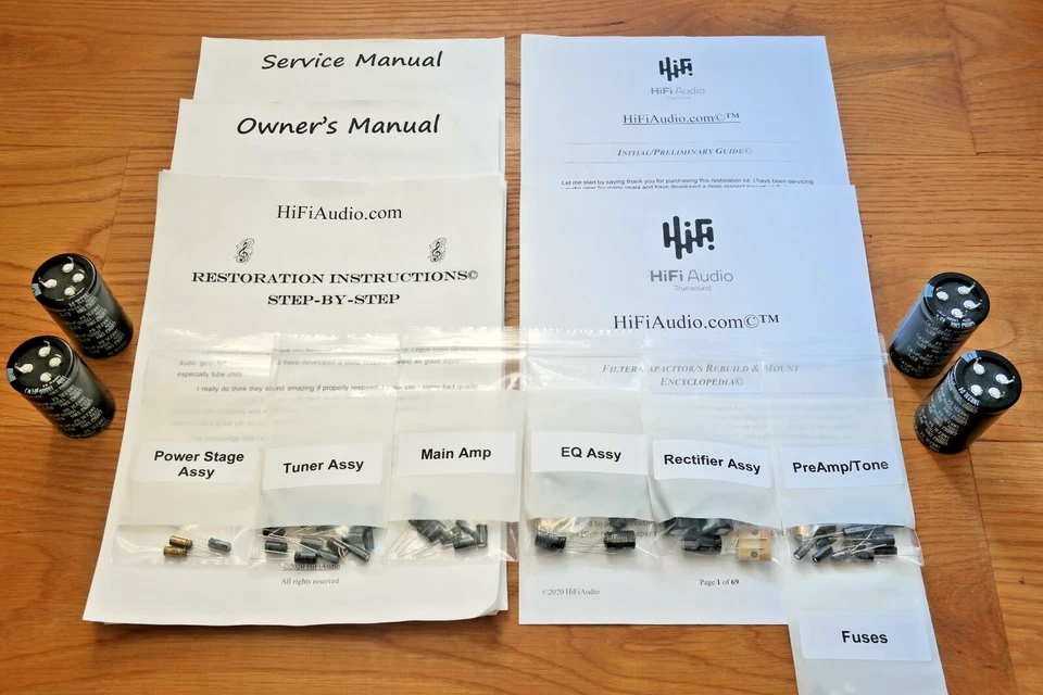 Harman Kardon HK670 Receptor Restauración Kit Actualización Recapitulación Reconstrucción Condensador Foto 2 de 4