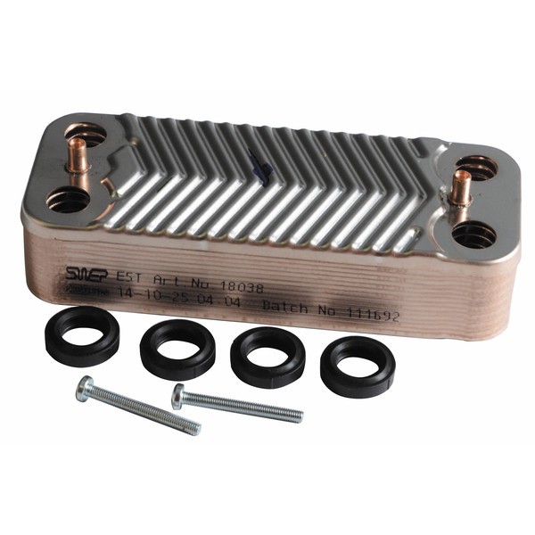 Échangeur à plaques DIFF Viessmann 7825533 pour réparer l'eau chaude instable de la chaudière