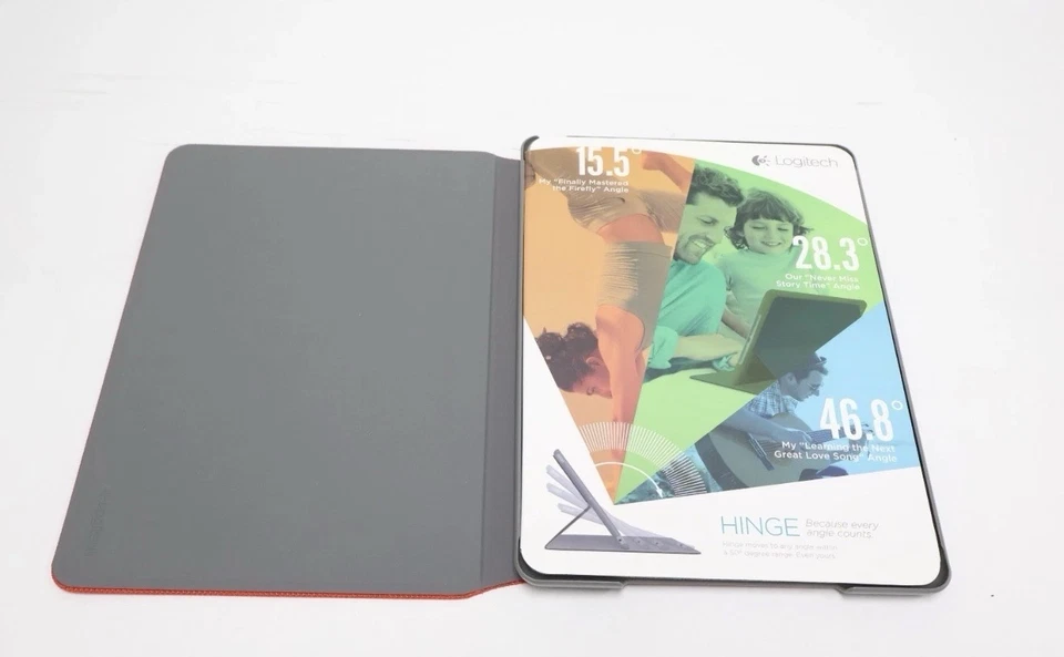 Logitech Funda Bisagra para iPad Air Mars Rojo 939-001389 Funda Flexible Cualquier Ángulo Nueva Foto 4 de 4