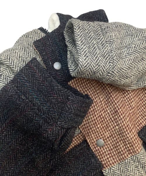 Harris Tweed                    patchwork coat Mu… - image 5