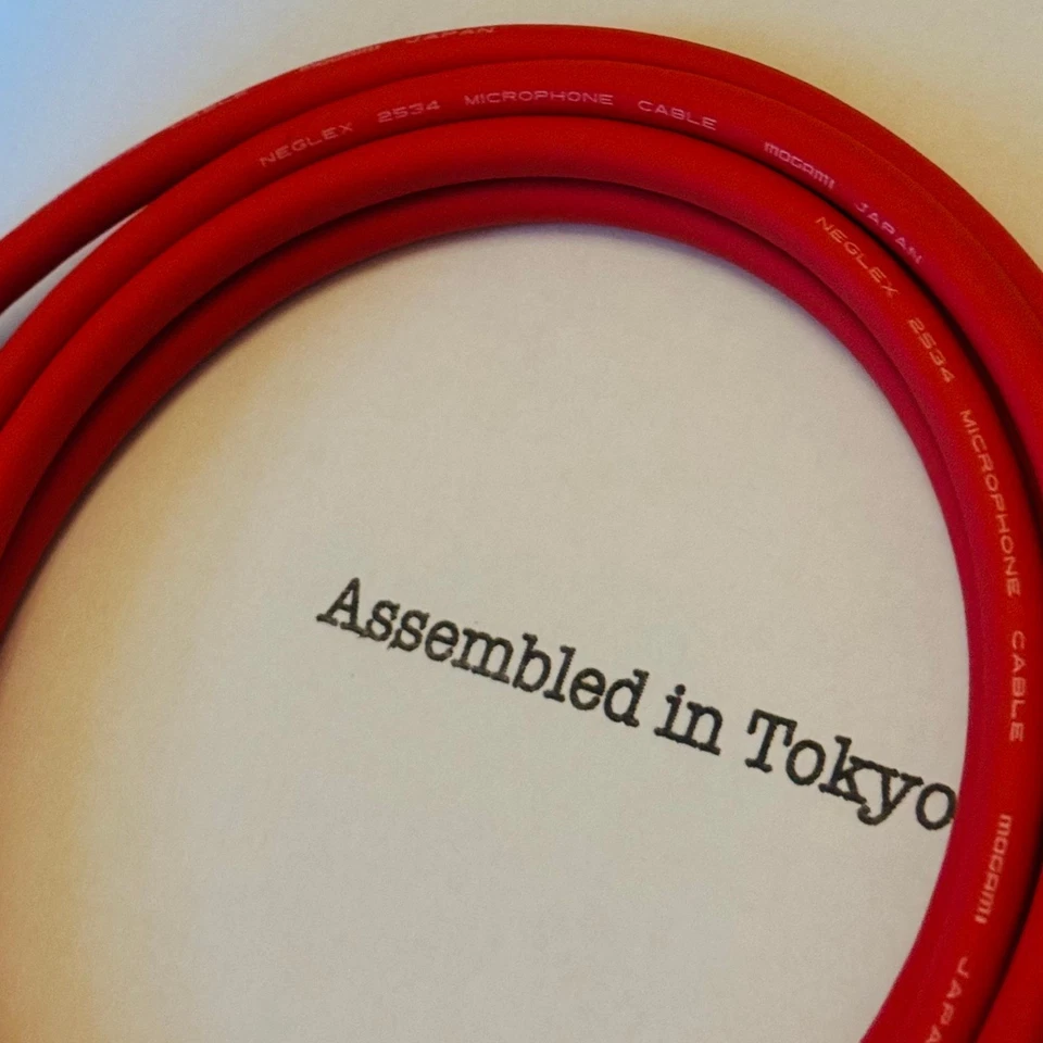 1-50 ft Mogami 2534 Star-Quad Red | Choose Neutrik XLR/TRS | Bulk Ready - Image 2 of 3