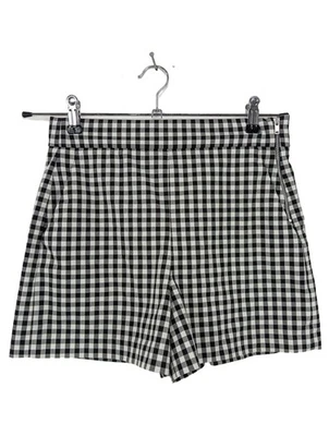 ZARA Short moulant Dames Pantalon court T EU 36 noir-blanc style décontracté - Photo 1/4