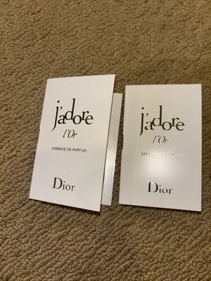 2 X DIOR Jadore L Or EDP Sample  Sprays Size 1ml/ 0.03oz Each