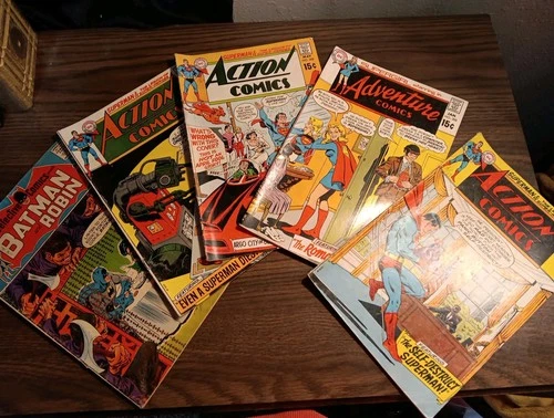 VTG-DC Superman Comics-lot Of 5-Jan#383, Apr#387, May#388, Jan#388, Jul#390,