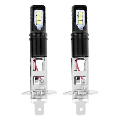 2X H1 6000K Super Bright White 6000LM DRL LED Headlight Bulb Kit High- X3O46385