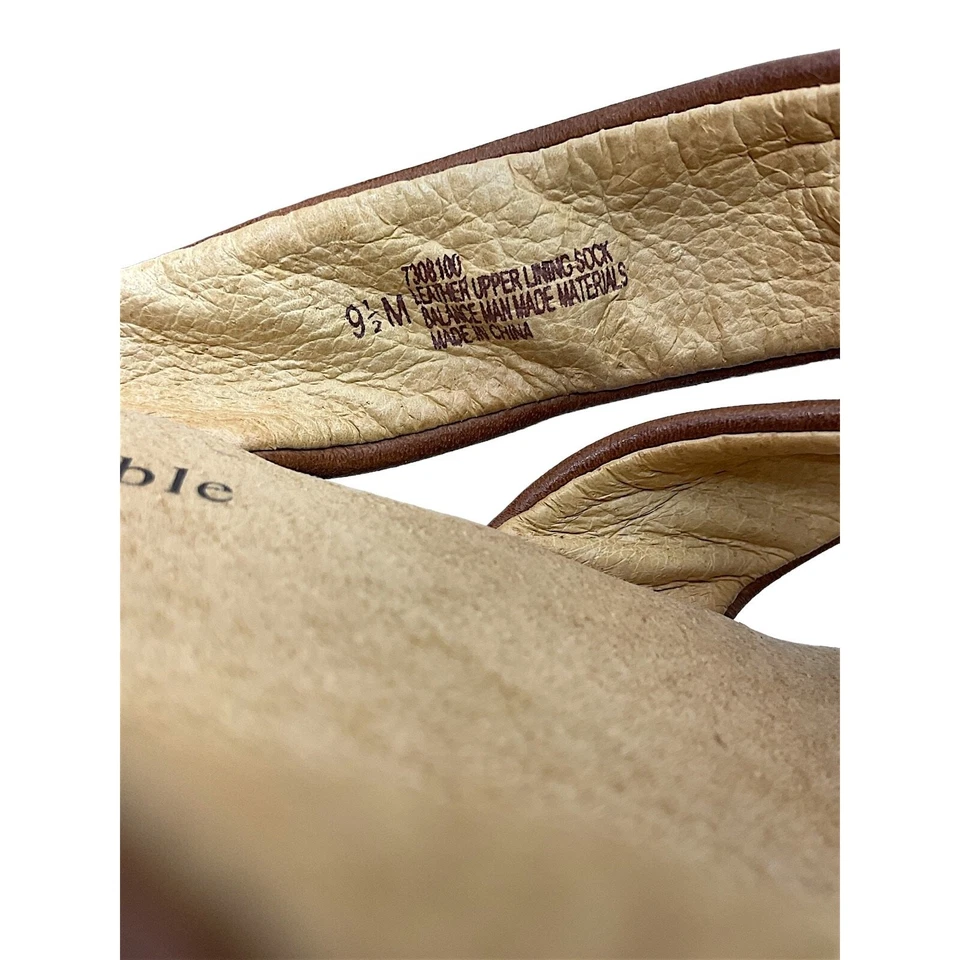 SoftSpots Carmel Leather Wedge Sandals Women's 9.5M Comfort Slide - Image 2 of 4