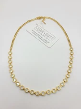 Chan sutt pearls Round CZ NECKLACE 16-18 Inches