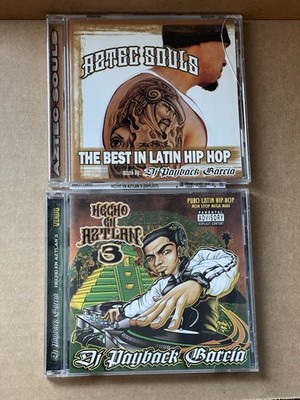 D J PAYBACK GARCIA - Hecho En Aztlan 3  & Aztec Souls CD. Lot of 2