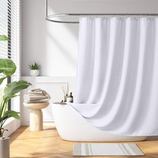 Madison Park Shower Curtain Waffle Weave, Vibrant Dyed, Waffle Shower Curtain 3M